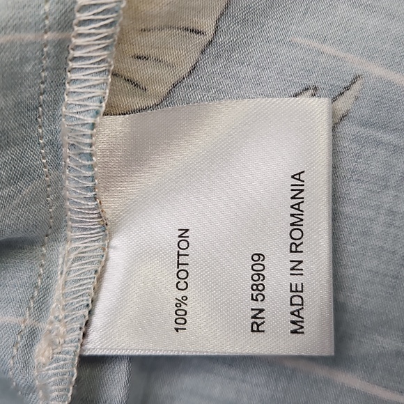 ANTONIO MELANI Evie Cotton A-line Maxi Skirt: Ocean Print: Size-14 - Picture 9 of 16